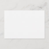 D'accompagnement Carte d'insertion de mariage minimal blanc (Dos)