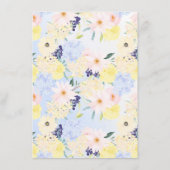 D'accompagnement Carte d'insertion de mariage Vintage floral (Dos)