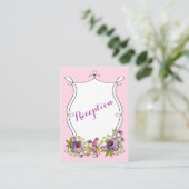 D'accompagnement Carte d'insertion de Mariage Whimsical | Floraux d (Debout devant)