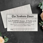 D'accompagnement Carte d'insertion de papier journal chic rabat Dou