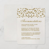 D'accompagnement Carte d'insertion de Parties scintillant Confetti  (Devant / Derrière)