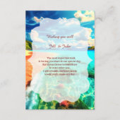 D'accompagnement Carte d'insertion de plage tropicale pour mariage (Devant)