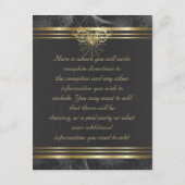 D'accompagnement Carte d'insertion de réception Araignées d'or (Dos)