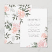 D'accompagnement Carte d'insertion de réception Garden Blooms (Devant / Derrière)