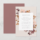 D'accompagnement Carte d'insertion de réception Garden Love (Devant / Derrière)