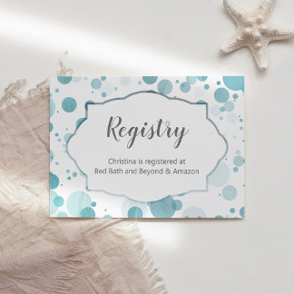D'accompagnement Carte d'insertion de registre, Baby shower garçon