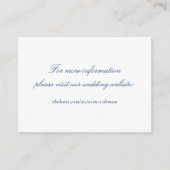 D'accompagnement Carte d'insertion de site Web de mariage - Ensembl (Devant)