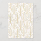 D'accompagnement Carte d'insertion de style Art déco Mariage (Dos)