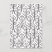 D'accompagnement Carte d'insertion de style Art déco Mariage (Dos)