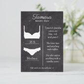 D'accompagnement Carte d'insertion de tableau noir de taille de lin (Debout devant)