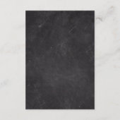 D'accompagnement Carte d'insertion de tableau noir de taille de lin (Dos)
