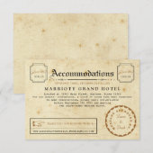 D'accompagnement Carte d'insertion de voyage de l'hôtel Telegram (Devant / Derrière)