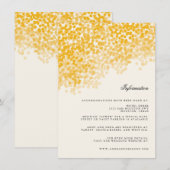 D'accompagnement Carte d'insertion d'informations du Mariage de dou (Devant / Derrière)