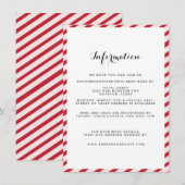 D'accompagnement Carte d'insertion d'informations sur le Mariage à  (Devant / Derrière)