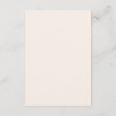 D'accompagnement Carte d'insertion d'informations sur le Mariage Mo (Dos)