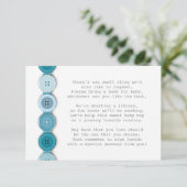 D'accompagnement Carte d'insertion du Baby shower Bouton Cute (Debout devant)