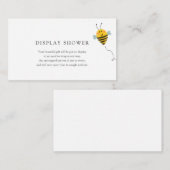 D'accompagnement Carte d'insertion du Baby shower d'affichage des a (Devant / Derrière)