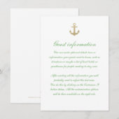 D'accompagnement Carte d'insertion du Mariage blanc de la Mention p (Devant / Derrière)