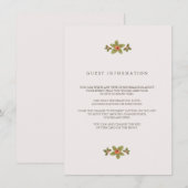 D'accompagnement Carte d'insertion du Mariage Spring Buds (Devant / Derrière)