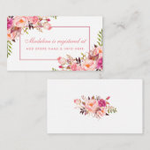 D'accompagnement Carte d'insertion du registre de douche rose (Devant / Derrière)