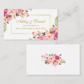 D'accompagnement Carte d'insertion du registre d'or rose vierge mar (Devant / Derrière)