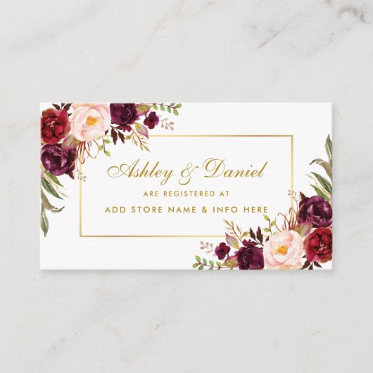 D'accompagnement Carte d'insertion du registre floral de Bourgogne (Devant)