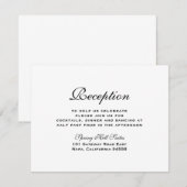 D'accompagnement Carte d'insertion élégante (Devant / Derrière)