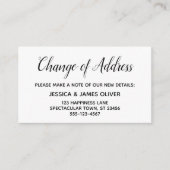 D'accompagnement Carte d'insertion élégante et minimale "Changement (Devant)