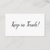 D'accompagnement Carte d'insertion élégante et minimale "Notre nouv (Dos)