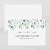 D'accompagnement Carte d'insertion élégante et moderne à feuillage  (Devant / Derrière)