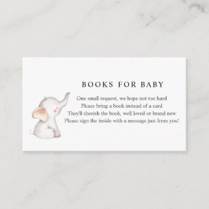 D'accompagnement Carte d'insertion Elephant Books for Baby
