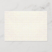 D'accompagnement Carte d'insertion feuille rose et or mariage (Dos)