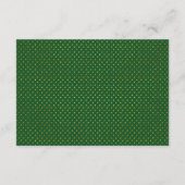 D'accompagnement Carte d'insertion feuille vert et mariage or Tropi (Dos)