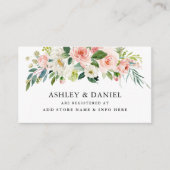 D'accompagnement Carte d'insertion Floral Rose Blush Mariage (Devant)