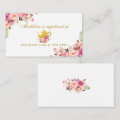 D'accompagnement Carte d'insertion Gold Rose Tea Party (Devant / Derrière)