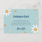 D'accompagnement Carte d'insertion HIPPIE DAZE Super Bleu (Devant)