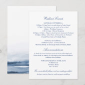 D'accompagnement Carte d'insertion Horaire Ferry pour le Mariage (Devant / Derrière)