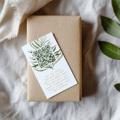 D'accompagnement Carte d'insertion Leaf et QR Code pour les command