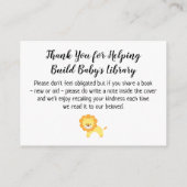 D'accompagnement Carte d'insertion Lion Simple Demande de livre sim (Dos)