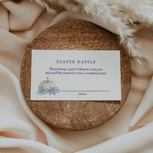 D'accompagnement Carte d'insertion Little Blue Citrouille Diaper