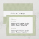 D'accompagnement Carte d'insertion Mariage de ruche moderne (Devant / Derrière)