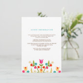 D'accompagnement Carte d'insertion Mariage Fleurs Pays (Debout devant)