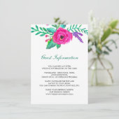 D'accompagnement Carte d'insertion Mariage Florals frais (Debout devant)