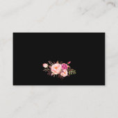 D'accompagnement Carte d'insertion mariage Rose Blush Gold Black (Dos)