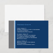 D'accompagnement Carte d'insertion moderne Star Bar Mitzvah (Devant / Derrière)