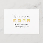 D'accompagnement Carte d'insertion Or Merci Coupon pour petites ent (Dos)