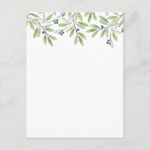 D'accompagnement Carte d'insertion personnalisée pour le feuillage  (Dos)