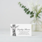D'accompagnement Carte d'insertion pour Baby Shower (Debout devant)