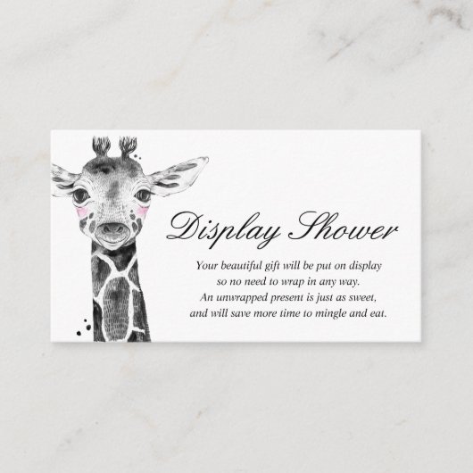 D'accompagnement Carte d'insertion pour Baby Shower (Devant)