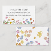 D'accompagnement Carte d'insertion pour bébé abeille à miel | Fête (Devant / Derrière)